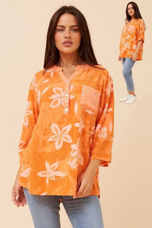 Bottega Moda 3/4 Slv Top T526026