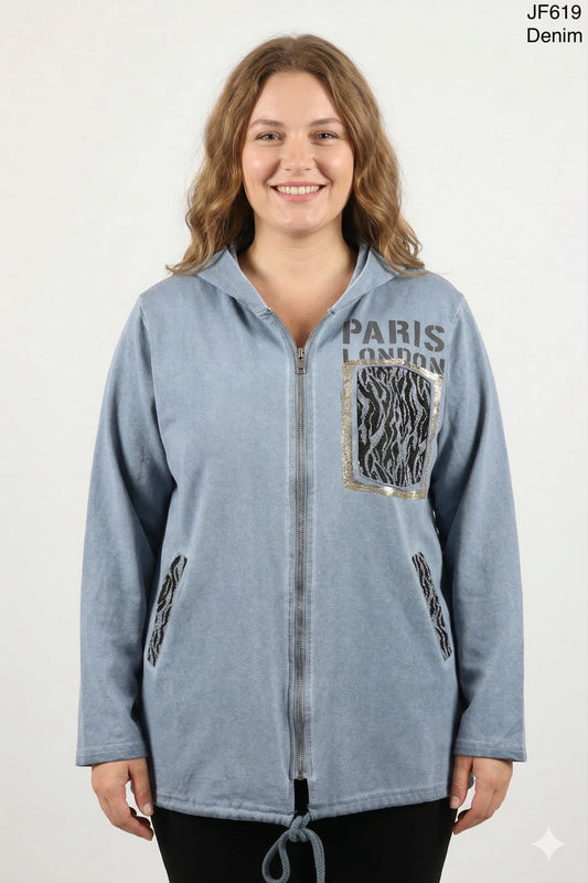 Whispers Zip Hoodie JF619