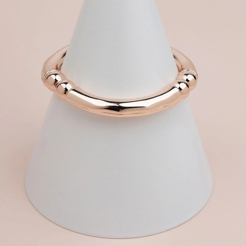 Lilly Co Stretch Bangle with Ball Beads EC110B