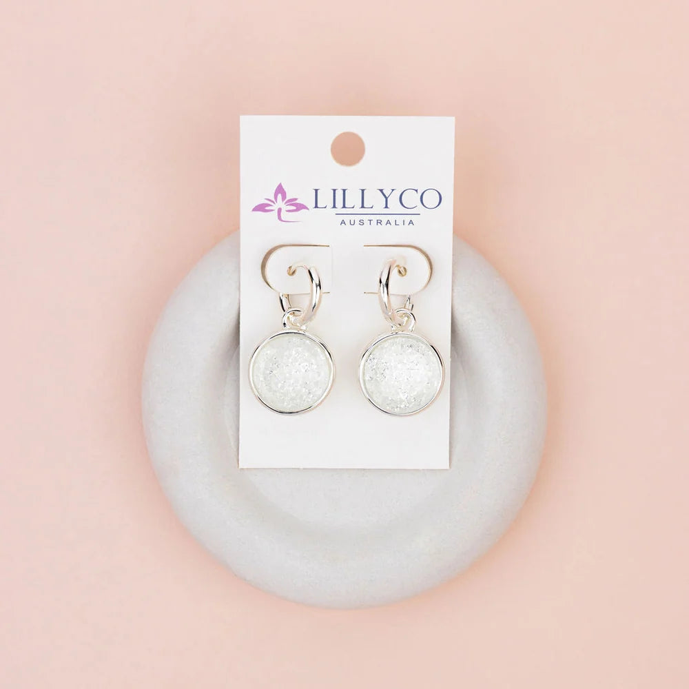 Lilly Co Crystal Disc Earrings L1943E