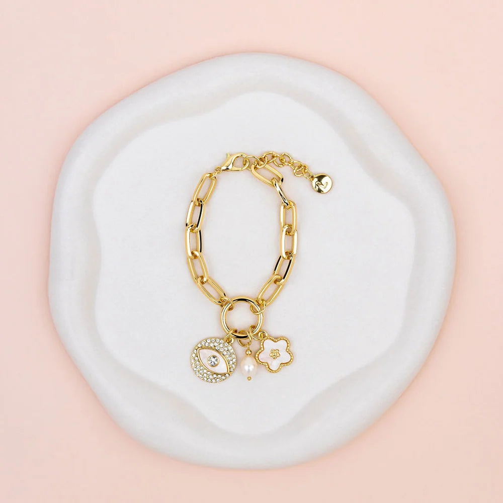 LillyCo Crystal Eye Bracelet L1946B