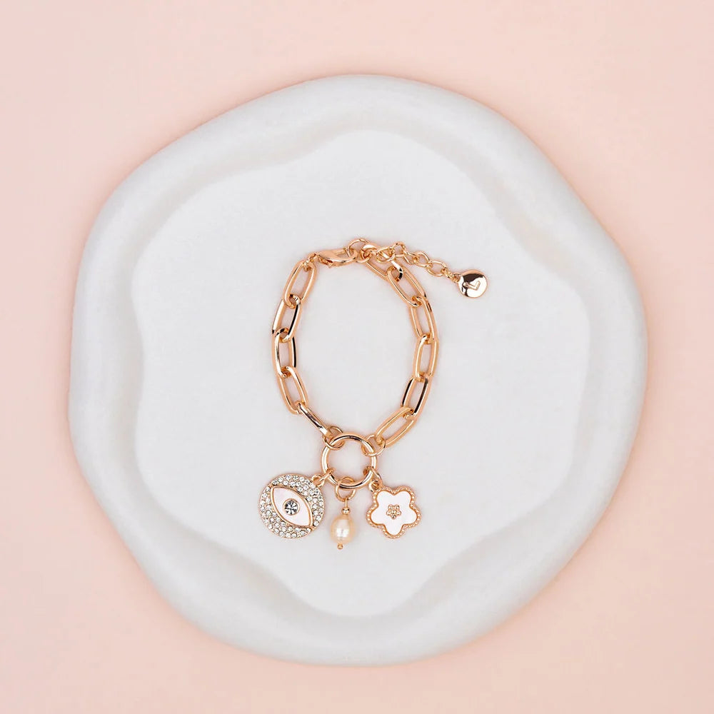 LillyCo Crystal Eye Bracelet L1946B
