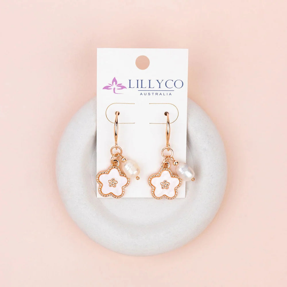 LillyCo Flower Charm Earring L1946E