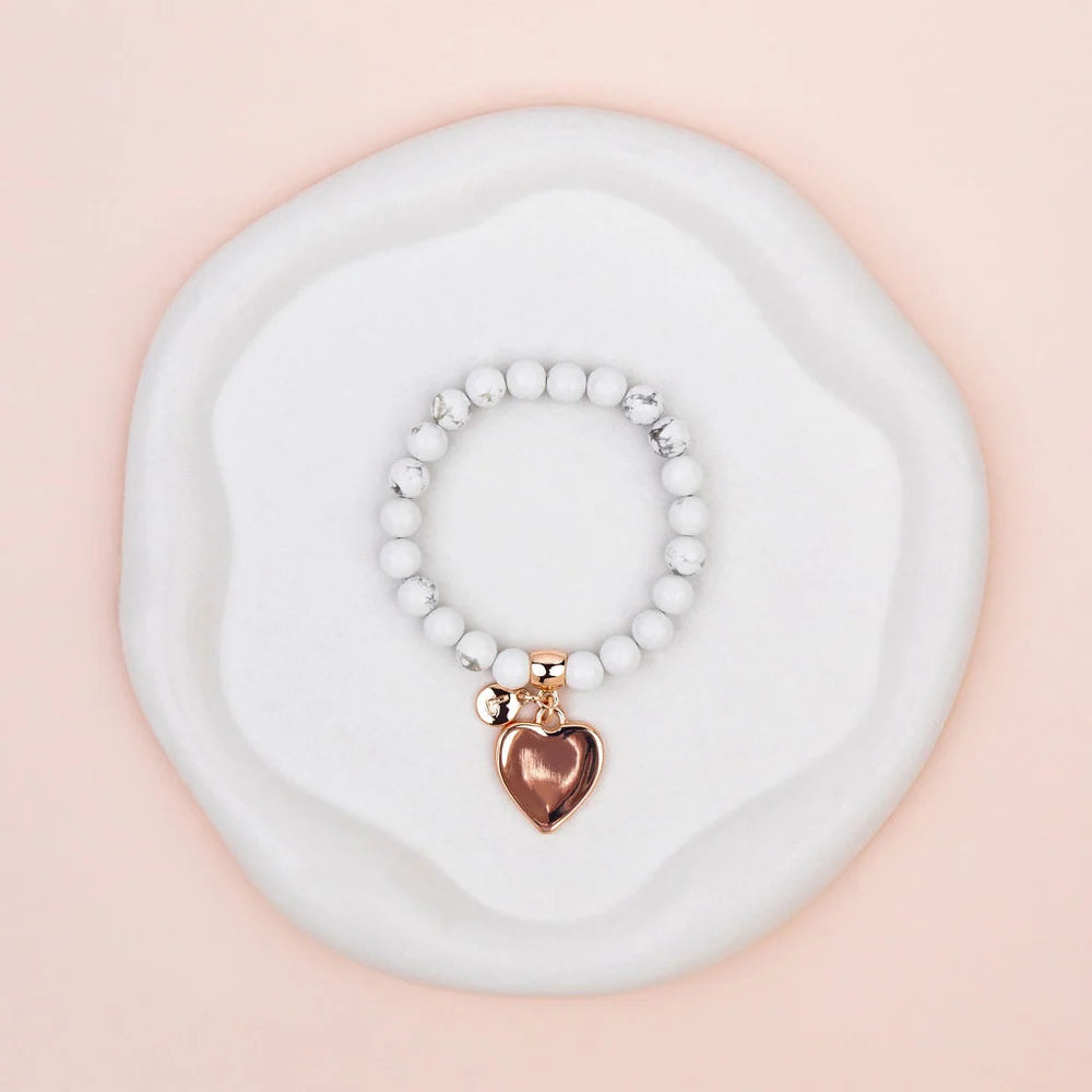 Lilly Co Heart Pendant Bracelet  L1952B