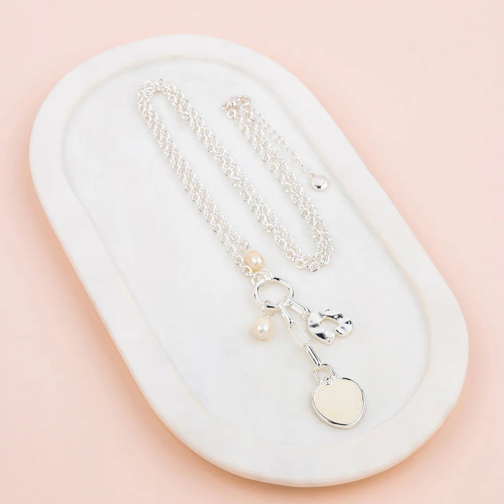 LillyCo Heart Charm Necklace L2021N