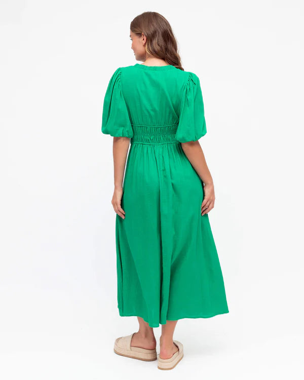 Labe Of Love Puff Sleeve Maxi Dress LOL11066-2