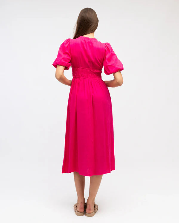 Labe Of Love Puff Sleeve Maxi Dress LOL11066-2