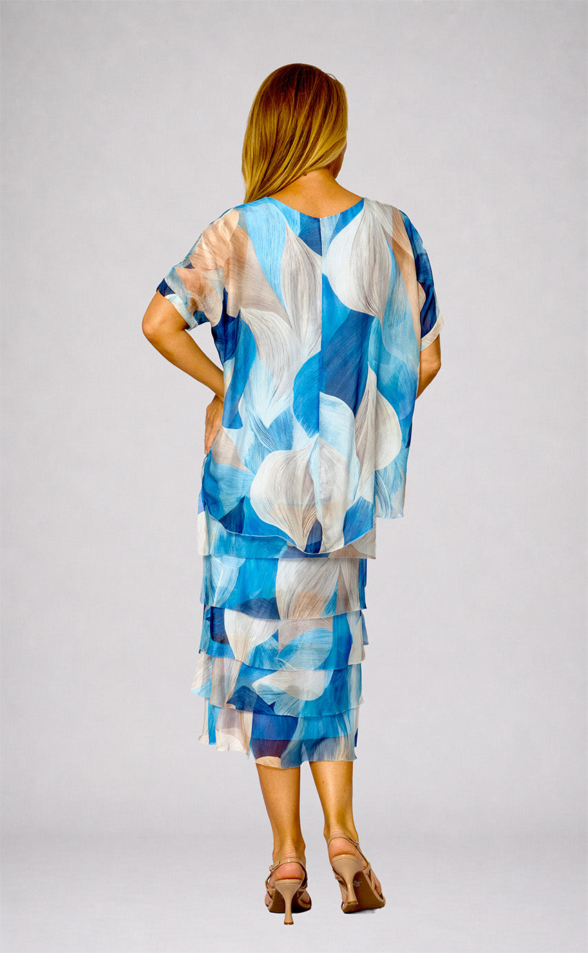 La Strada Frayed Edge Silk Dress LSD21-703