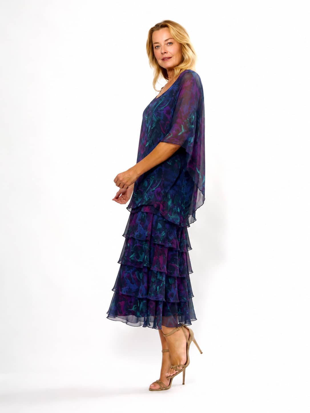 La Strada Frayed Edge Silk Dress LSD21-703