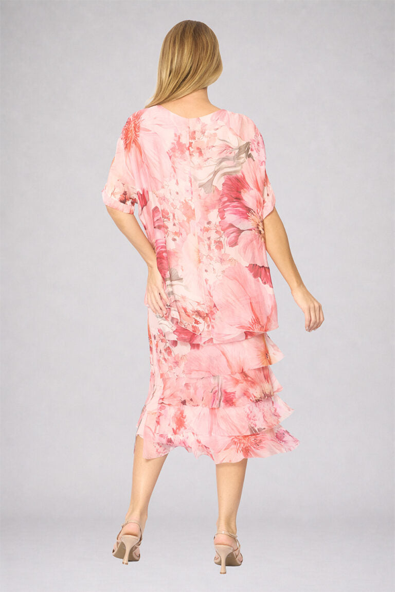 La Strada Frayed Edge Silk Dress LSD21-703