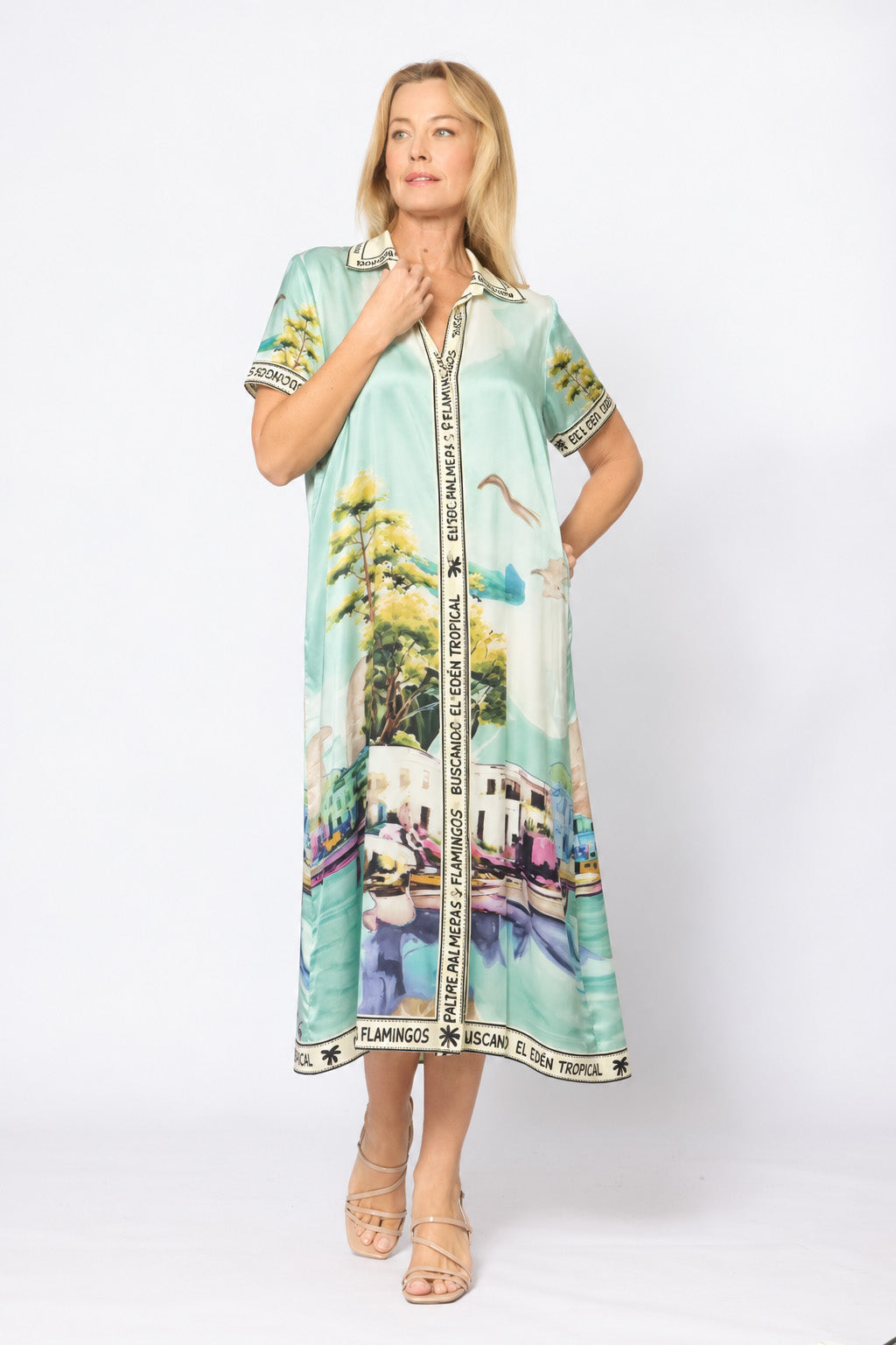 La Strada Letter Trim Dress LSD26-555