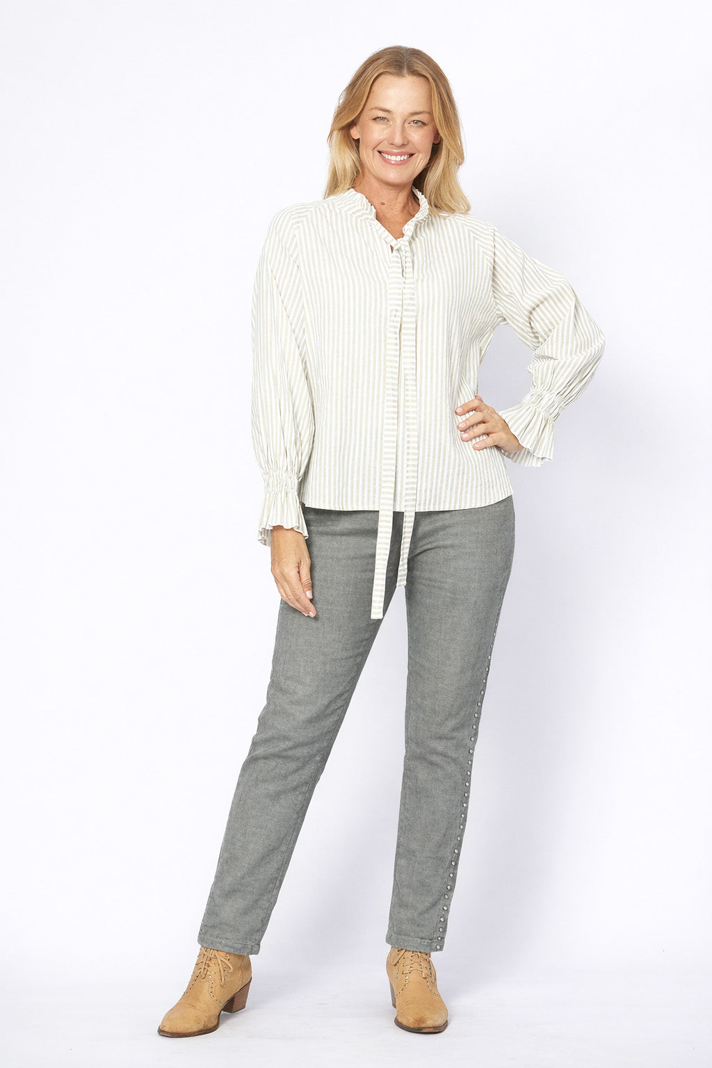 La Strada Bling Tape Pants LSP24-1059BL