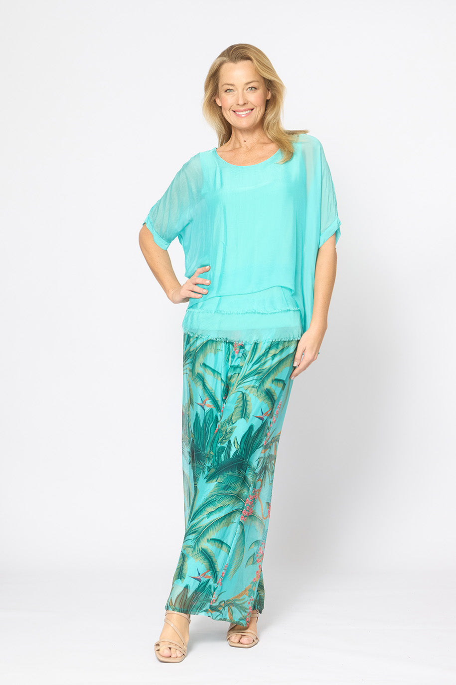 La Strada Silk Blended 3 Layer Top LST21-251
