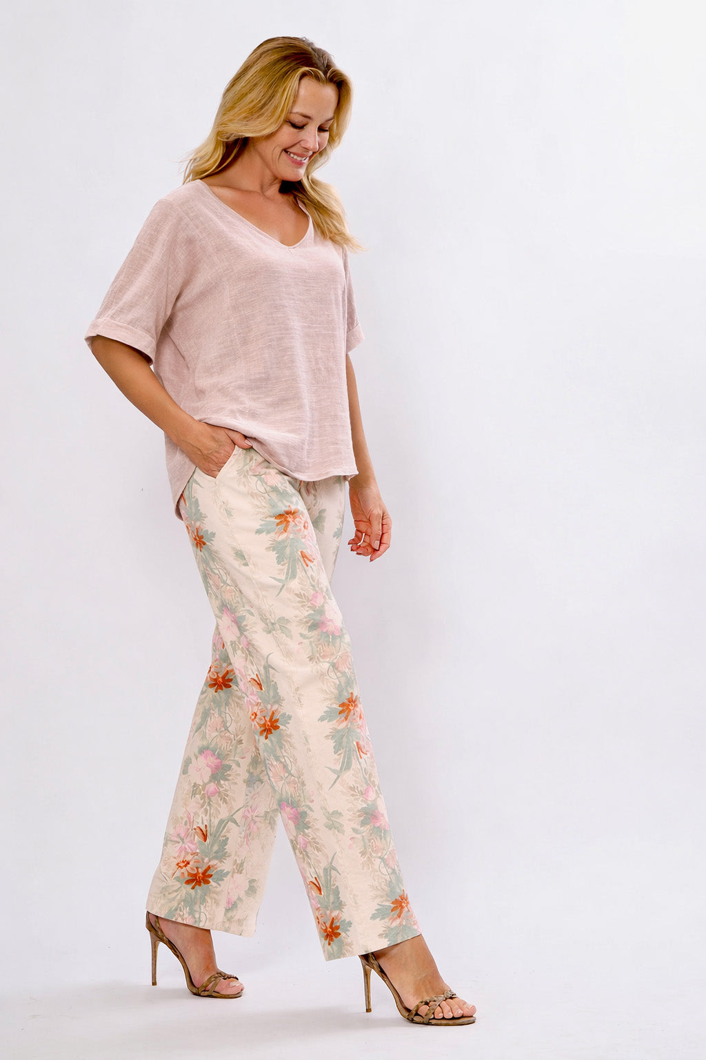 La Strada Linen Top LST26-130