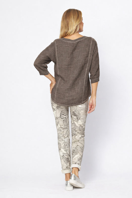 La Strada Flower Pants LSP25-460-27