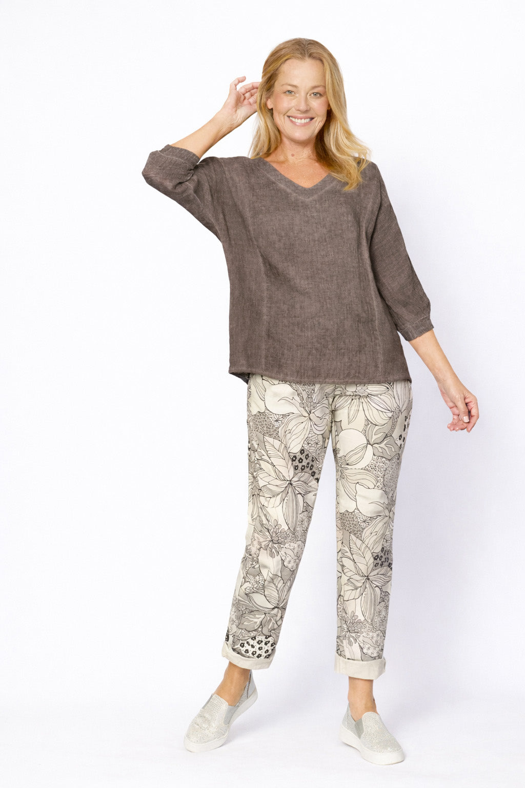 La Strada Flower Pants LSP25-460-27