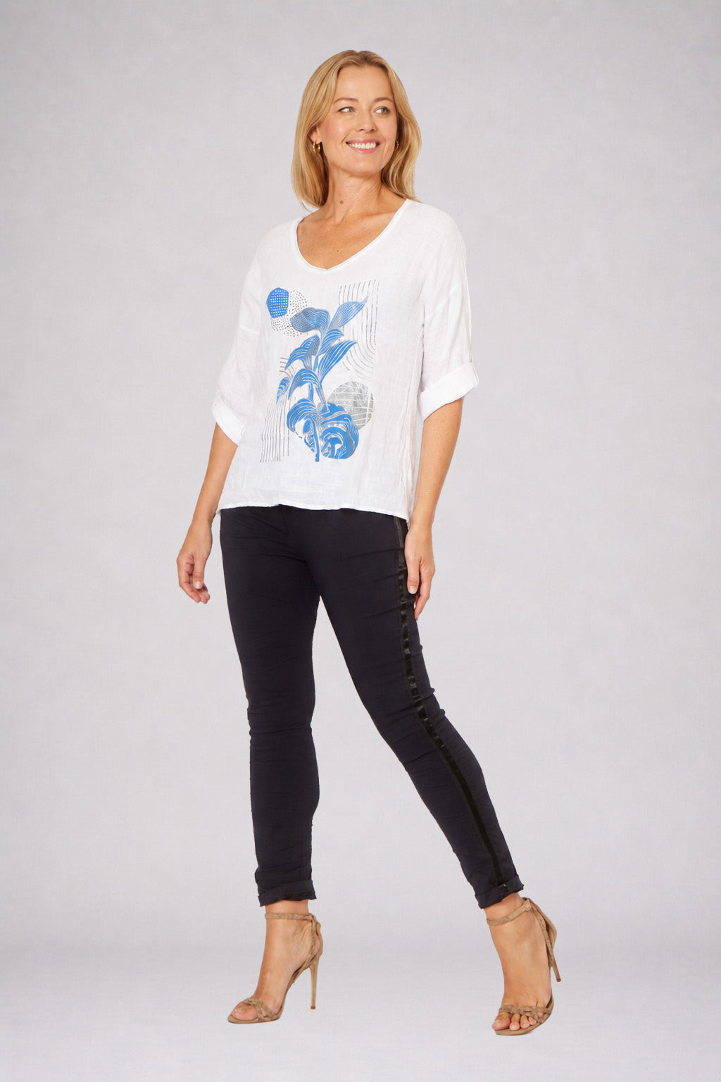 La Strada Linen Top LST26-303