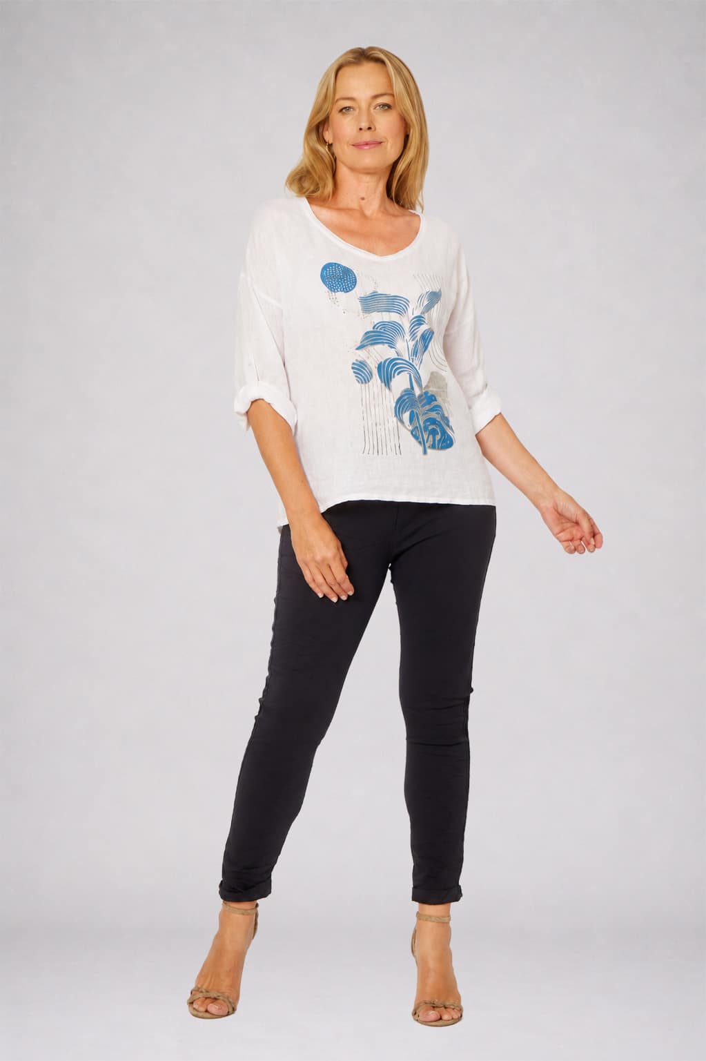 La Strada Linen Top LST26-303