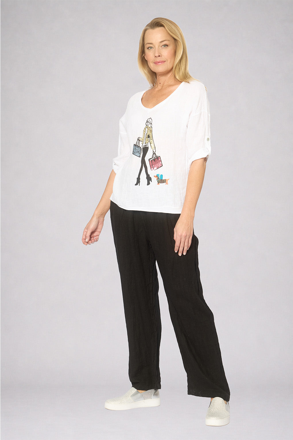 La Strada Linen Top LST26-337