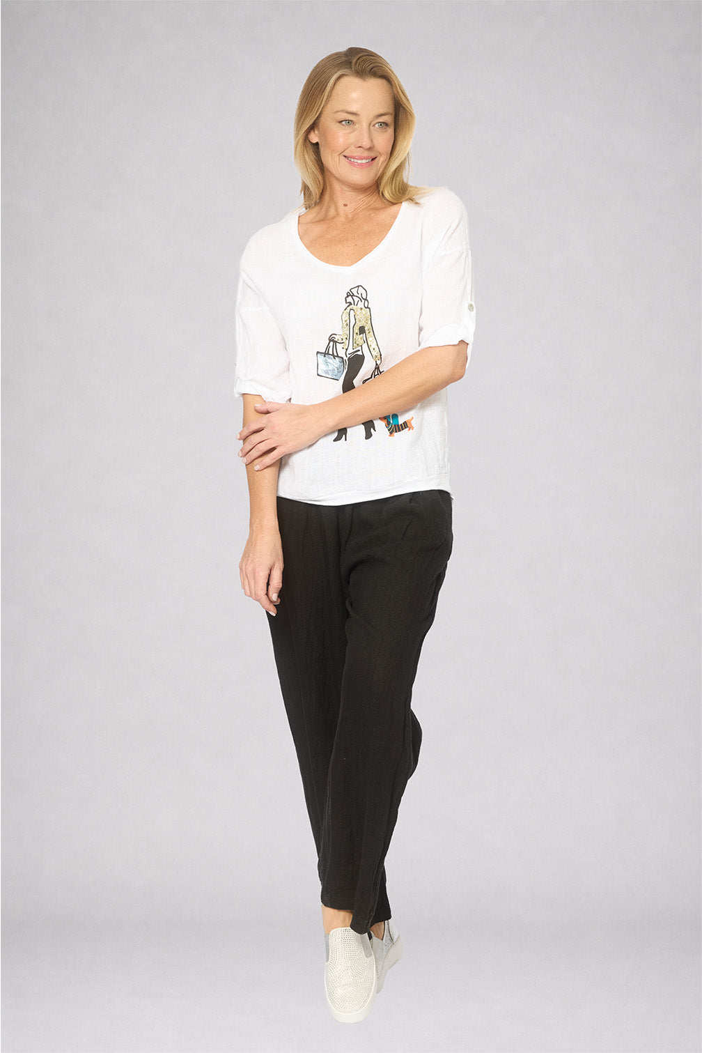 La Strada Linen Top LST26-337