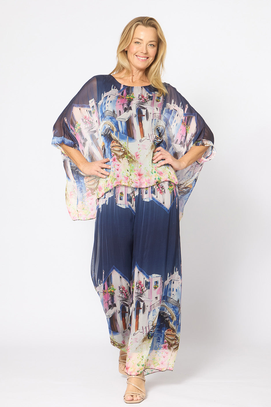 La Strada Silk Pants LSP26-491