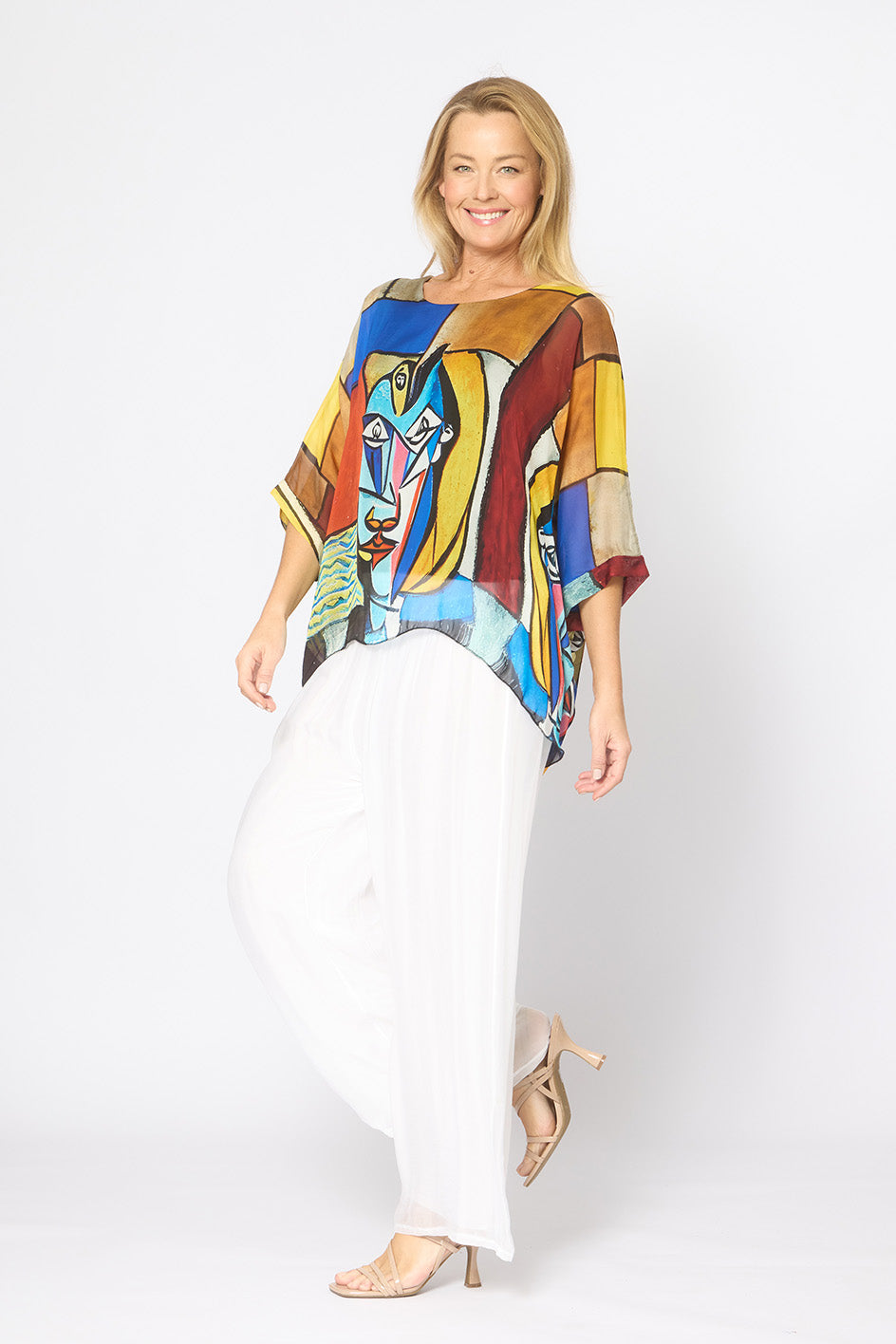 La Strada Silk Kaftan Top LST26-522