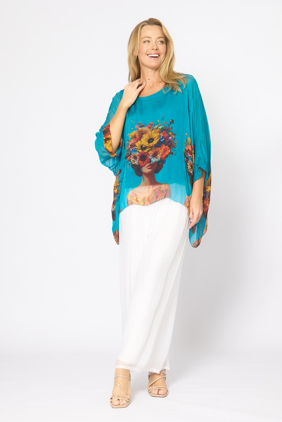 La Strada Silk Kaftan Top LST26-522