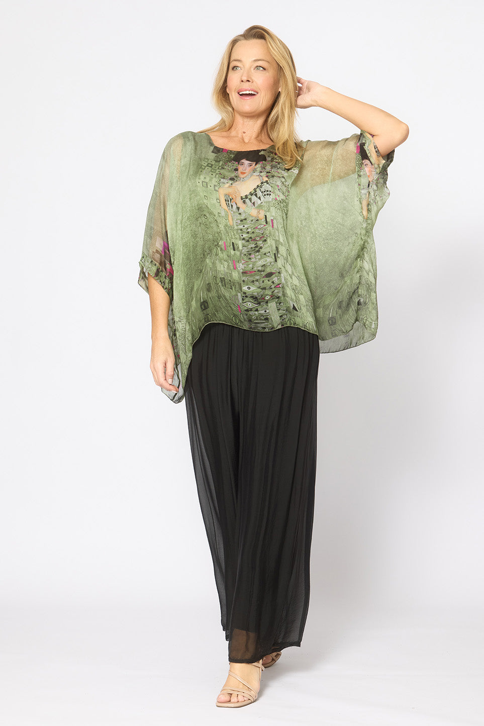 La Strada Silk Kaftan Top LST26-522