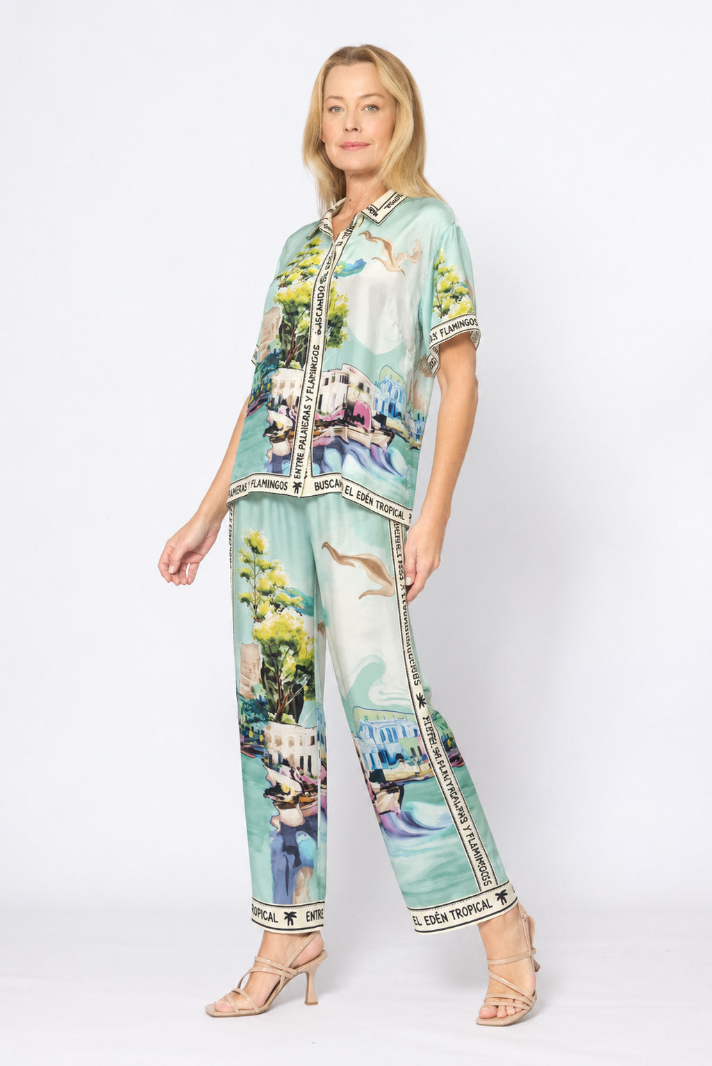 La Strada Letter Trim Pants LSP26-554