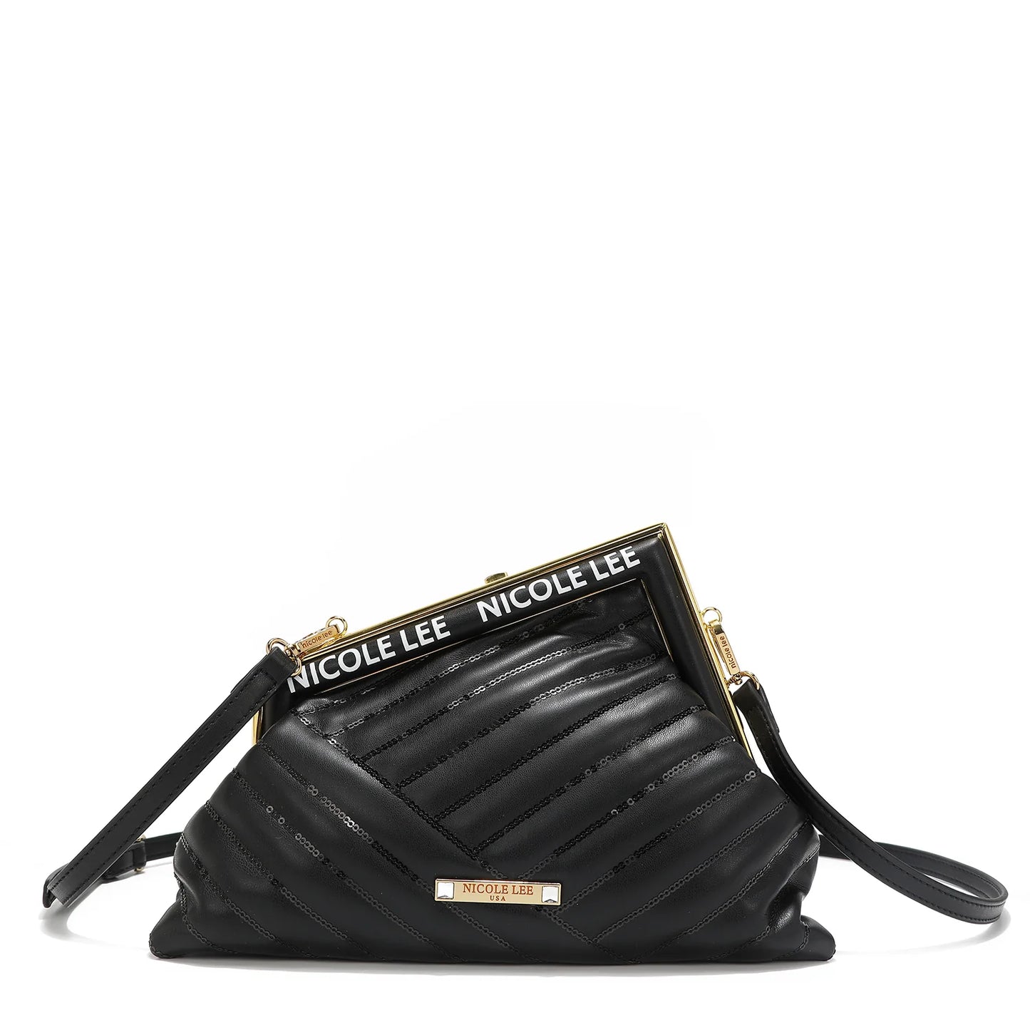 Nicole Lee Angle Sequin Clutch - P16966