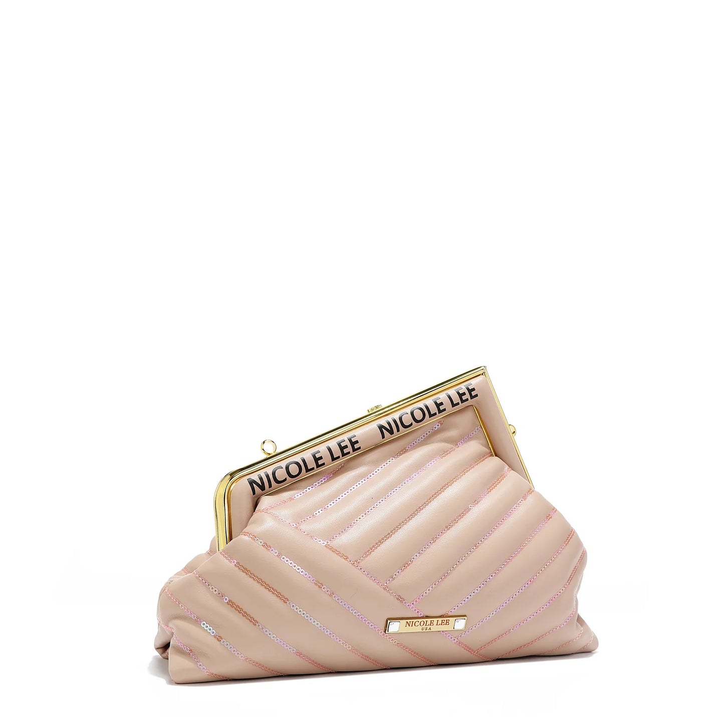 Nicole Lee Angle Sequin Clutch - P16966