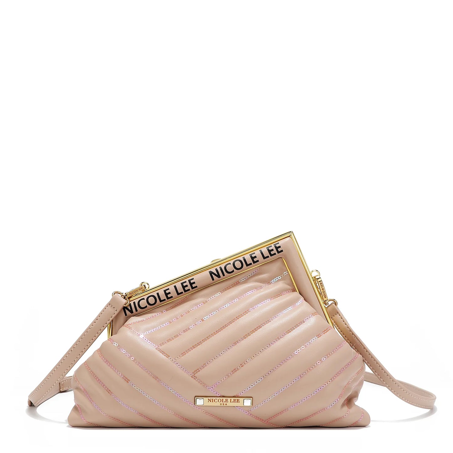 Nicole Lee Angle Sequin Clutch - P16966