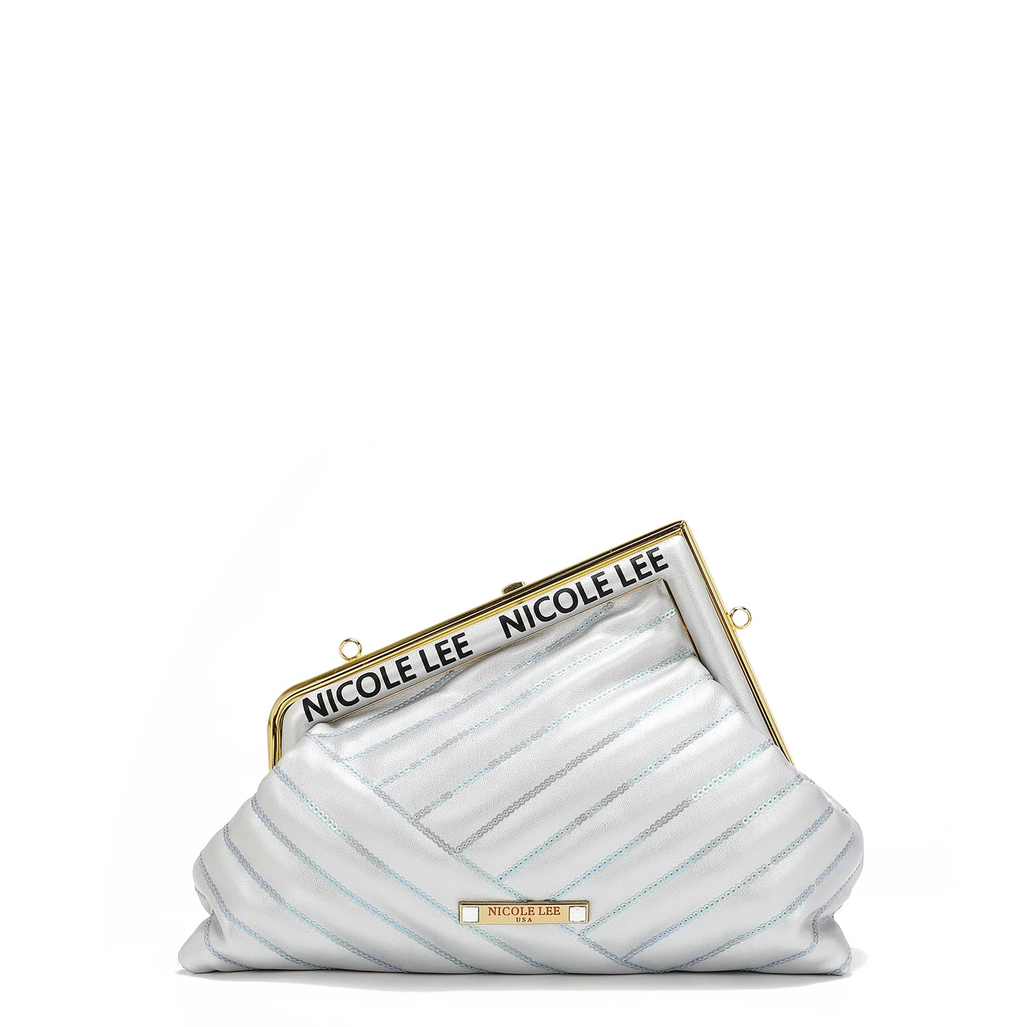 Nicole Lee Angle Sequin Clutch - P16966