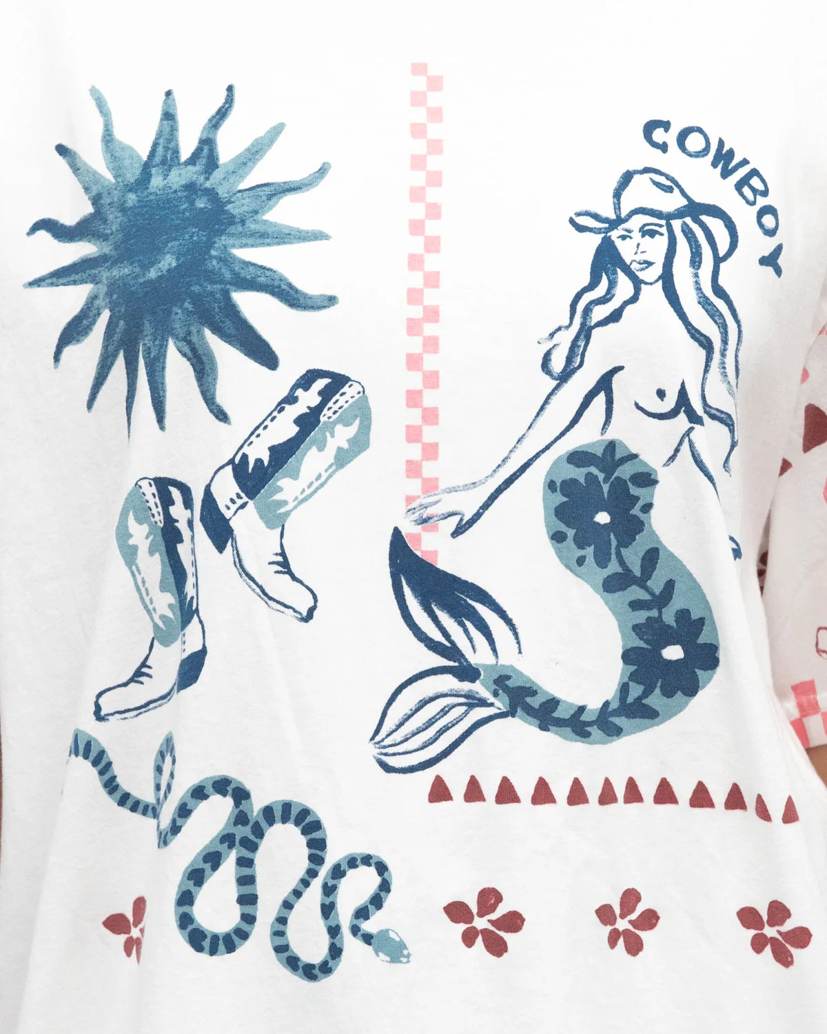 Paper Heart Cowboy Mermaid Tee PHE12912