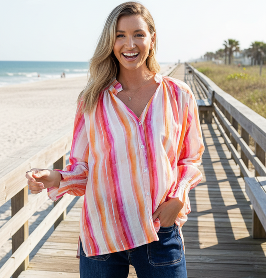 White Poetry L. Slv Sorrento Top 10738