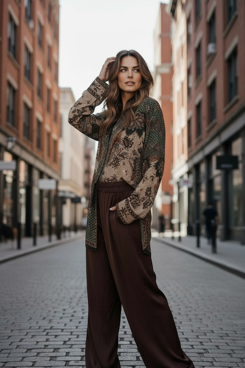 Amici Kara Palazzo Pant AMP6655