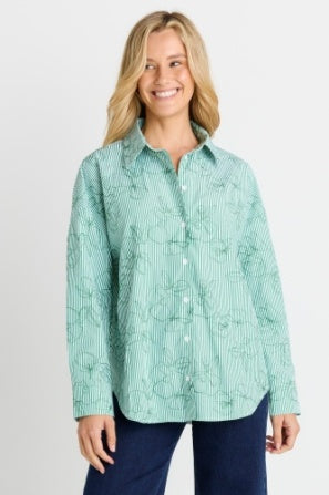 Betty Basics Sage Shirt BB8384