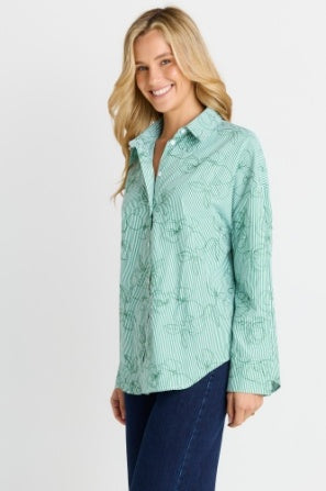 Betty Basics Sage Shirt BB8384