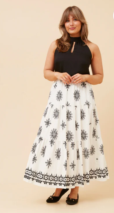 Caroline Morgan Midi Skirt S525010