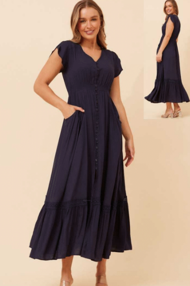 Caroline Morgan Maxi Dress D509360