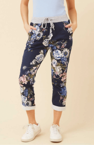 Bottega Moda Floral 7/8 Pants P521041