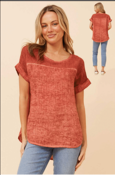 Bottega Moda Linen Top T525207