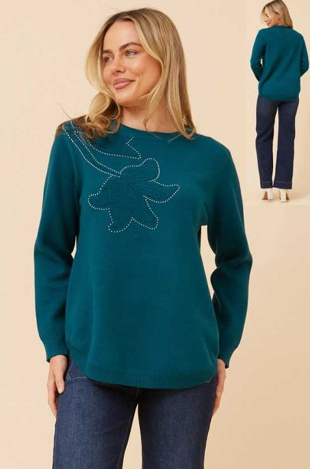 Caroline Morgan Floral Knit KP178179