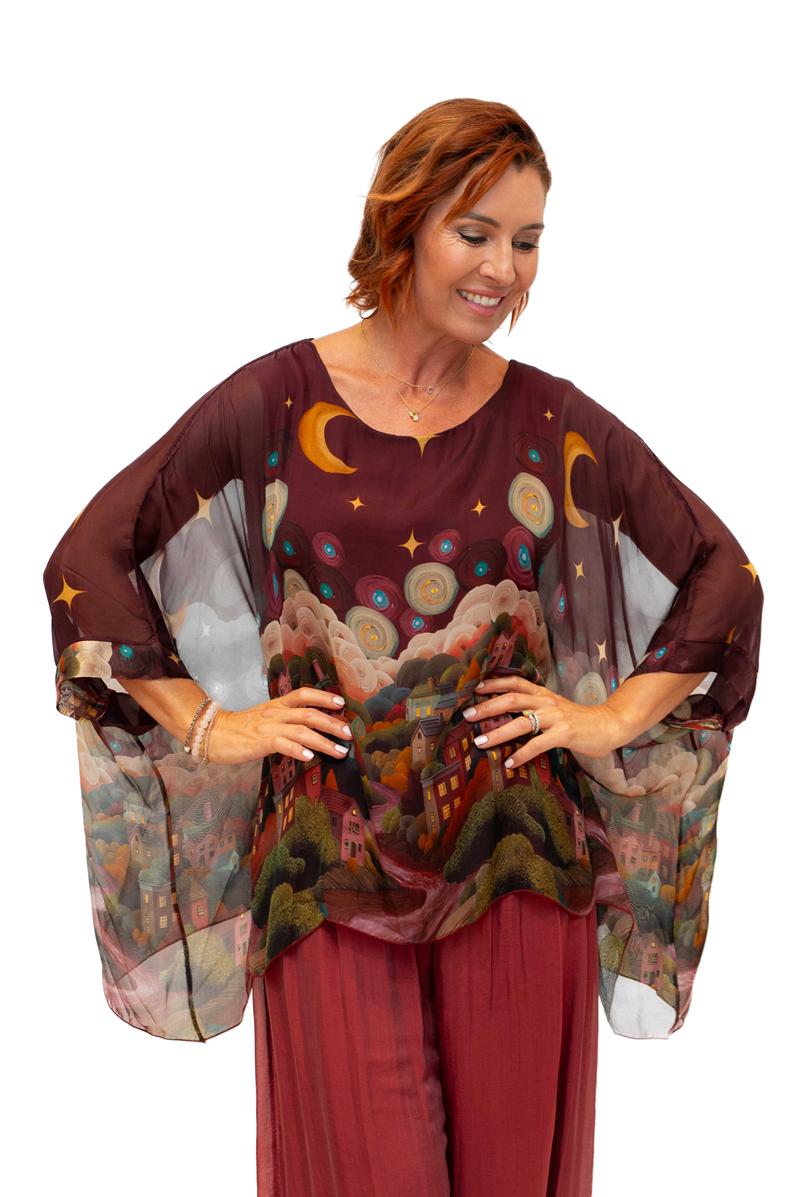 Italian Closet Starry Night Tunic w Cami - 1688