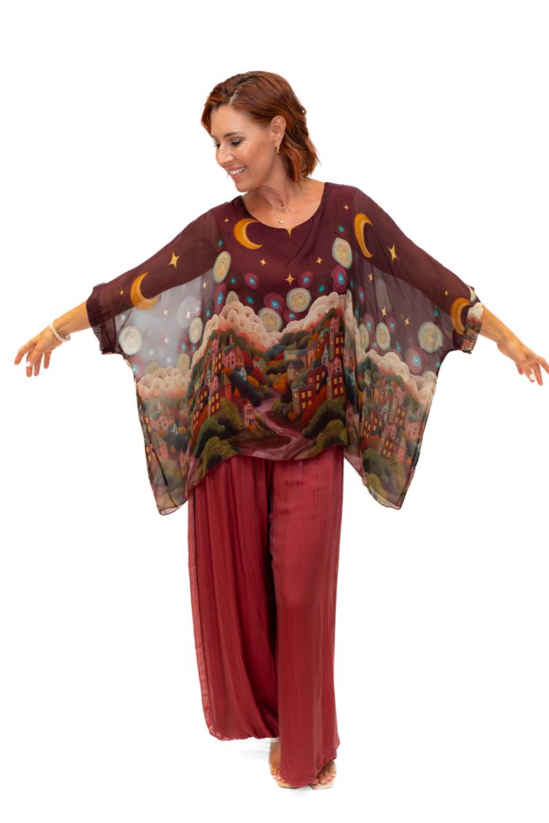 Italian Closet Starry Night Tunic w Cami - 1688