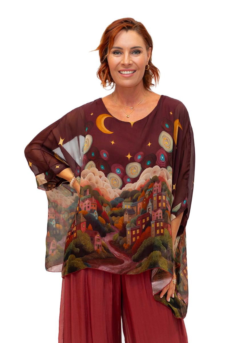 Italian Closet Starry Night Tunic w Cami - 1688