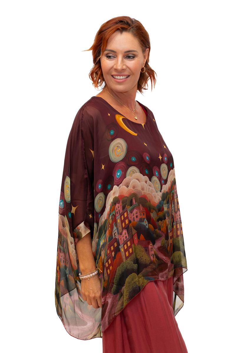 Italian Closet Starry Night Tunic w Cami - 1688