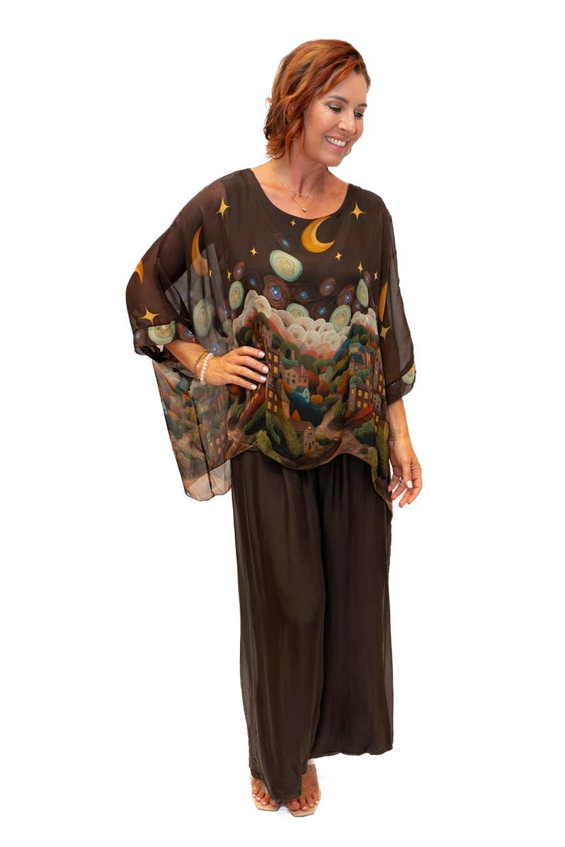Italian Closet Starry Night Tunic w Cami - 1688