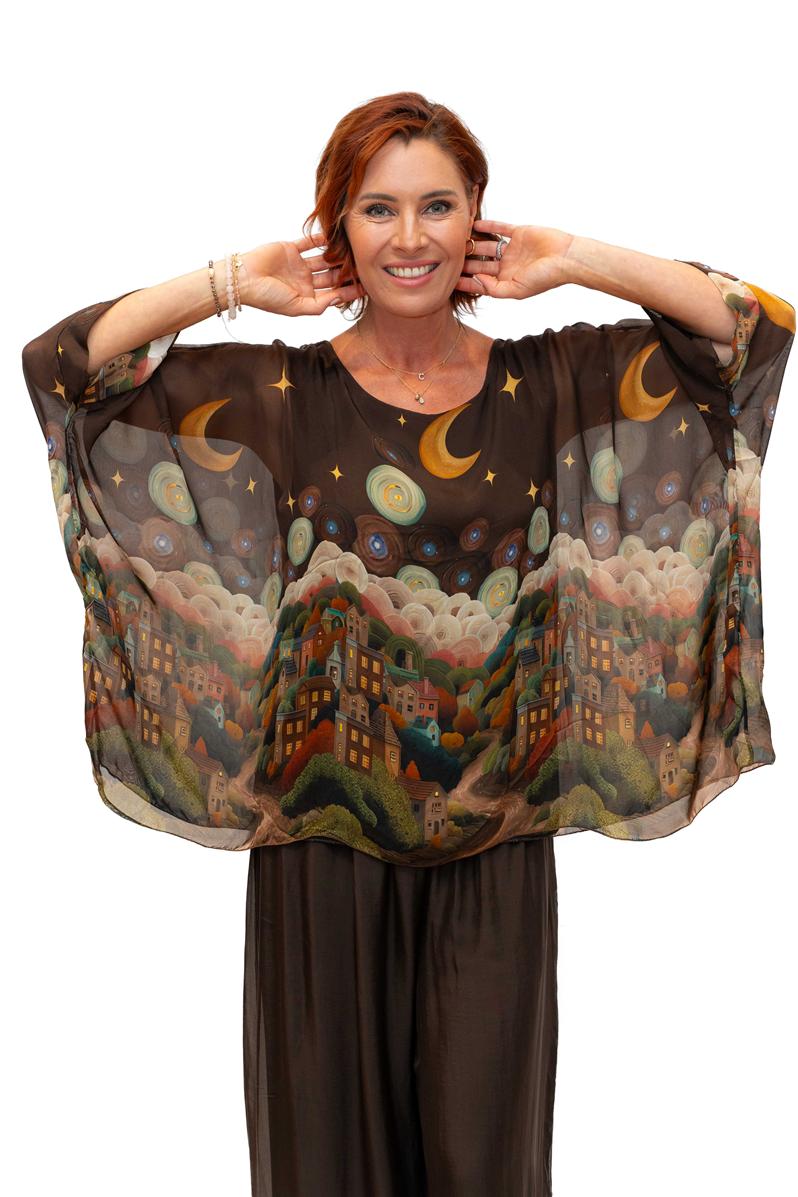Italian Closet Starry Night Tunic w Cami - 1688
