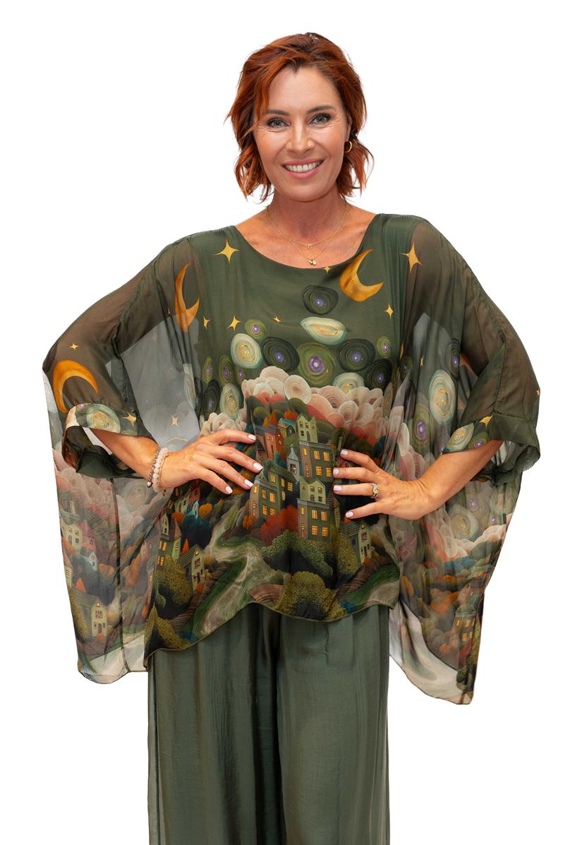 Italian Closet Starry Night Tunic w Cami - 1688